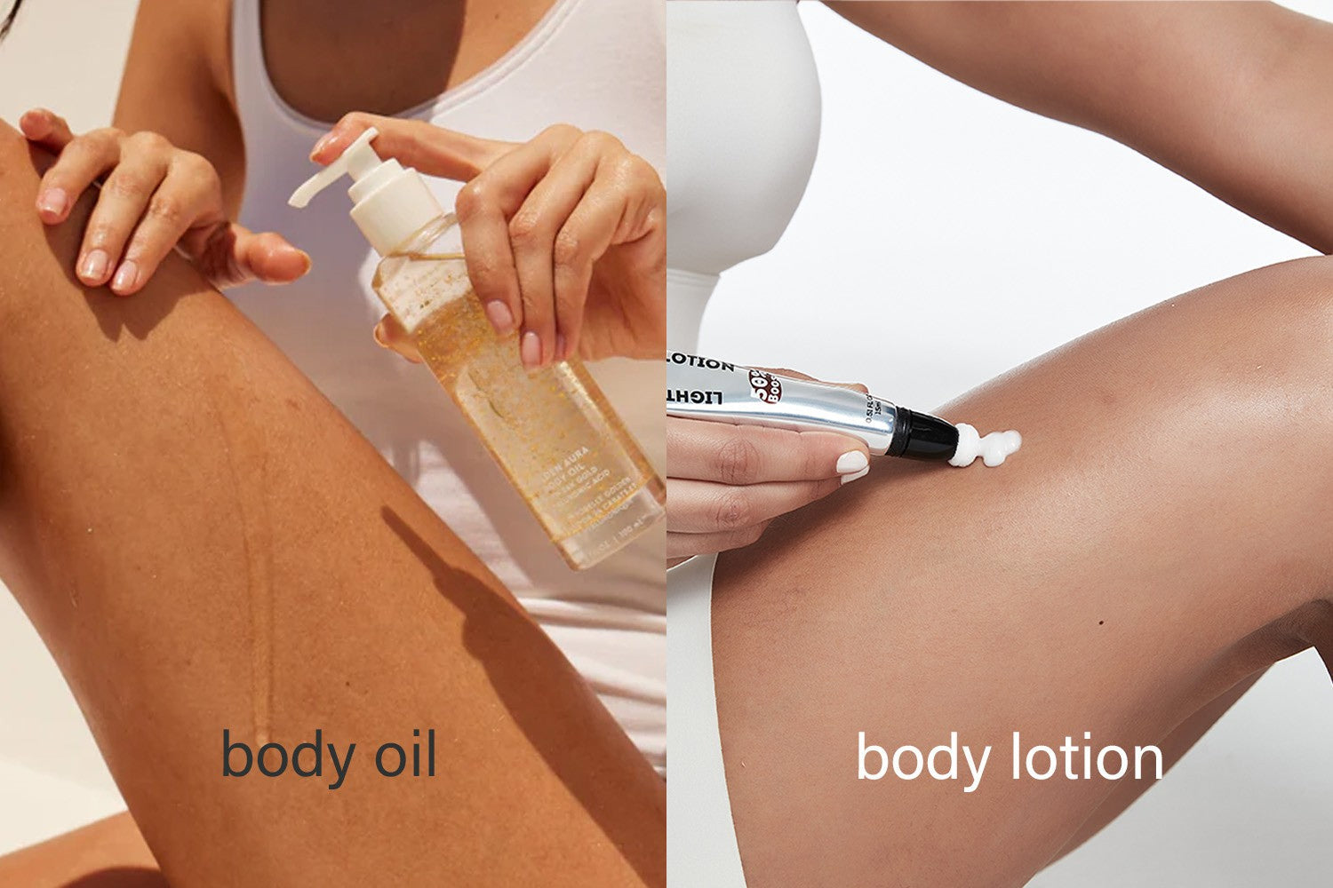 Body Glow Oil vs. Body Shimmer Lotion: Glowing Skin Secrets
