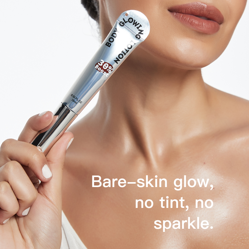 Bare-skin glow, no tint, no sparkle.