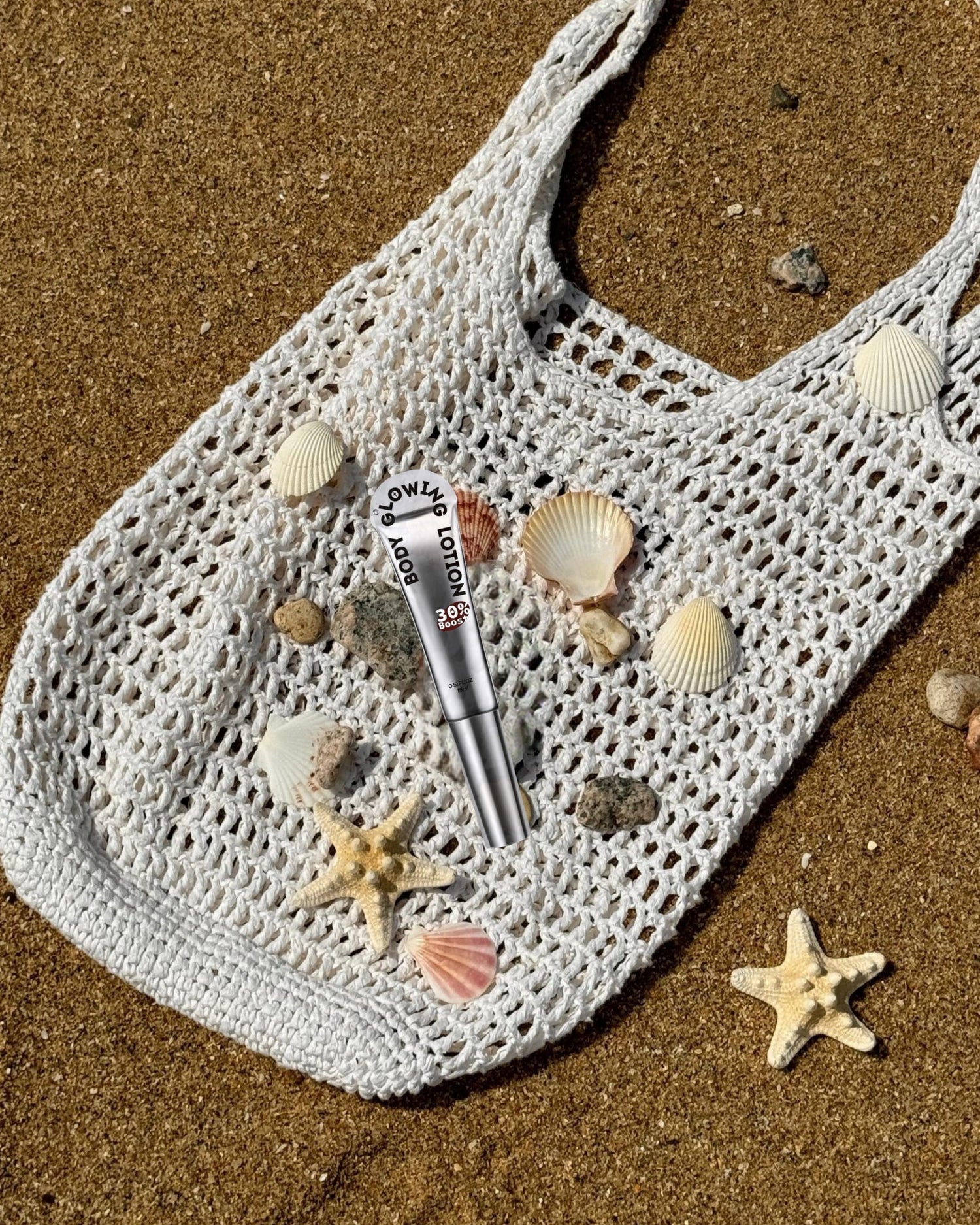 Take Cffinder glow lotion outdoors for effortless shine on every adventure