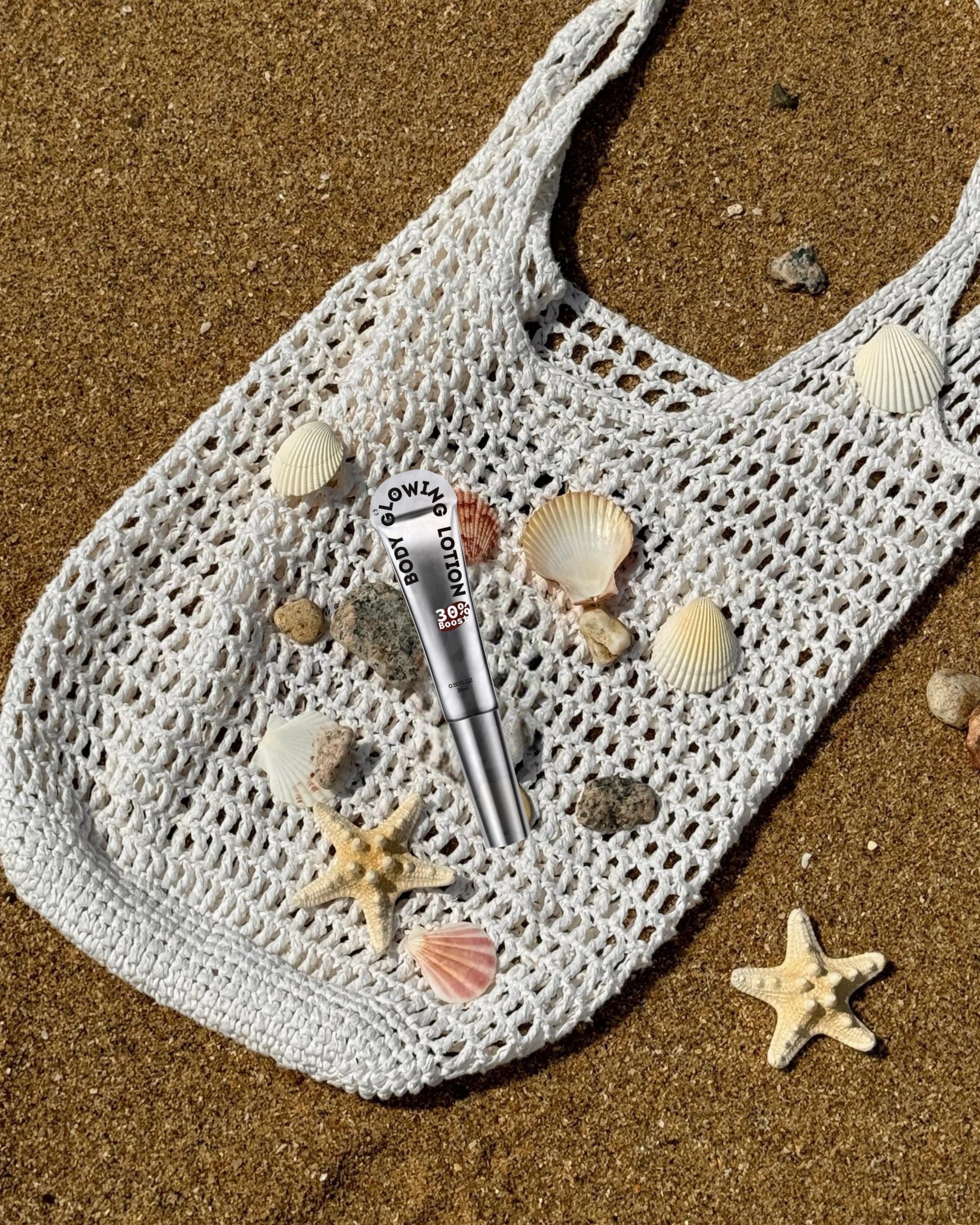 Take Cffinder glow lotion outdoors for effortless shine on every adventure