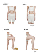 AB Line and calfs highlighted with a natural glow after applying cffinder shimmer lotion